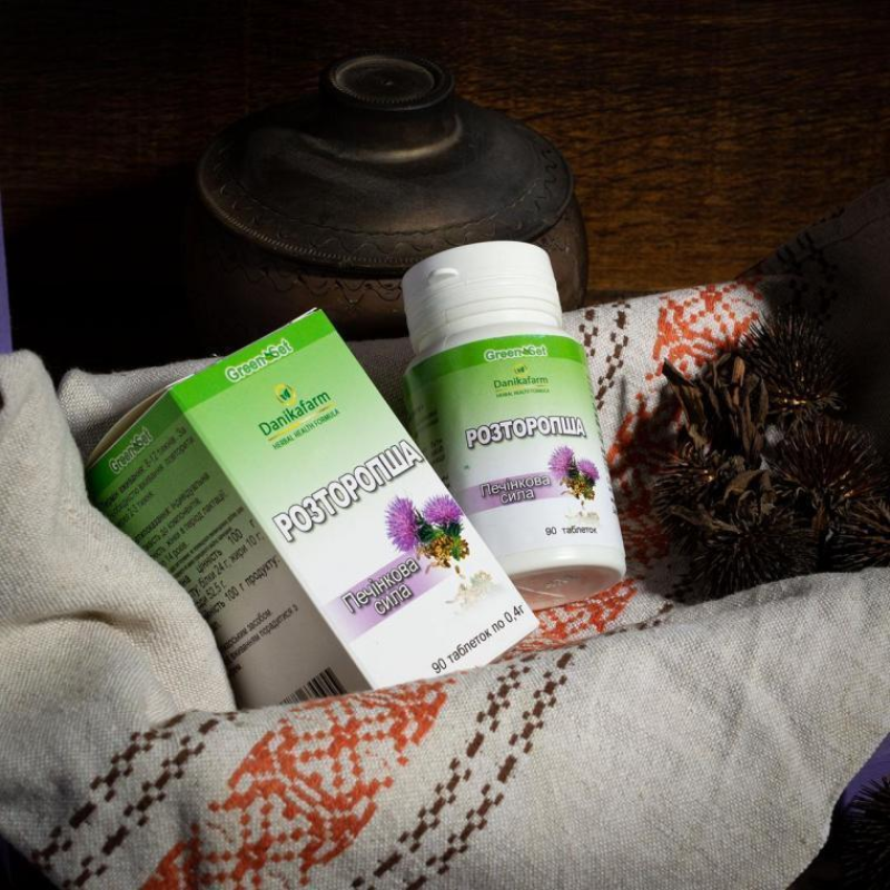 Натуральна домішка Розторопша ДанікаФарм для печінки